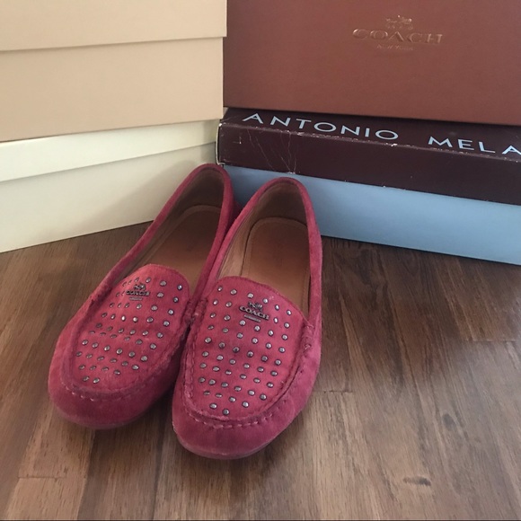 Coach Shoes - COACH Orlene Calf Suede in Black Cherry